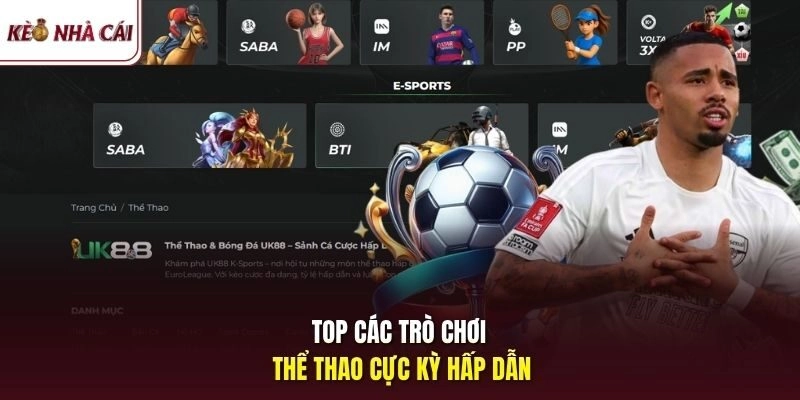 Top các trò chơi thể thao cực kỳ hấp dẫn