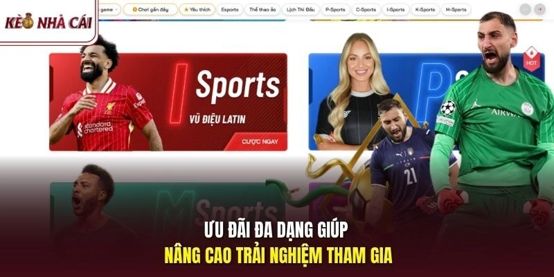 Ưu đãi đa dạng giúp nâng cao trải nghiệm tham gia